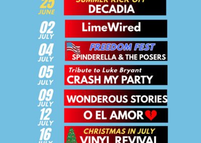 Upcoming Music JuneJULY Updated 1 5